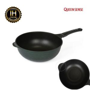 퀸센스 코팅팬 티타늄코팅 궁중팬 인덕션 오뜨 멀티웍 32cm 국내제작