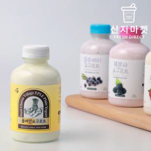 산지마켓 국산원유100% 이플목장 천연요구르트 플레인요거트x5