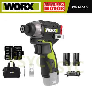 웍스 WORX WU132X 신형 충전 임팩 드릴 무선 리튬 드라이버 12V 2.0Ah 배터리2개 +WA1626.1 비트세트