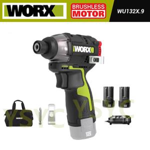 Worx 웍스 WU132X 신형 충전임팩드라이버 가정용 전기드릴 12V 2.0Ah 배터리2개 WU132 후속