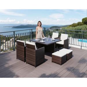 티제이퍼니처 RS140-82 라탄 사각 테이블세트-테이블세트