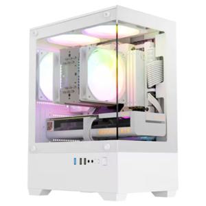 :컴이지 킹덤 비바리움 나노 미니타워 컴퓨터 PC 케이스 (화이트)