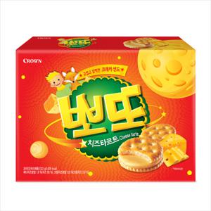 크라운 뽀또 치즈타르트 322g (2개구매시 1000원 할인x넉넉한 유통기한)