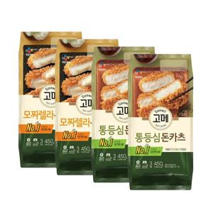 CJ 고메 통등심돈카츠 2개 +모짜렐라돈카츠 2개