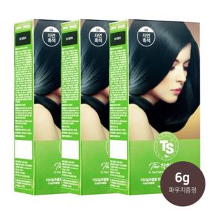 TS 더착한염색약 3호 자연흑색 X3개 TS염색약 +6g 샴푸 증정