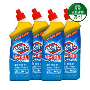 유한양행 유한락스 락스와세제 다목적세정용 755ml x 4개