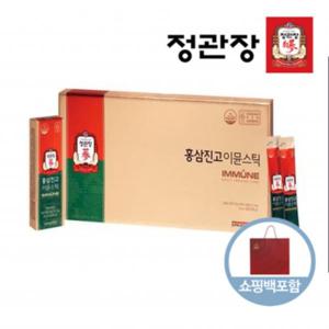 정관장 홍삼 진고 이뮨 스틱 10g 30개 쇼핑백포함 건강기능식품 6년근 홍상농축액 액상 부모님 답례품 명절