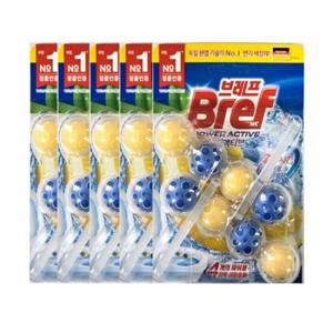 헨켈 브레프 파워액티브 변기세정제 스파클링레몬향(2p)x5개