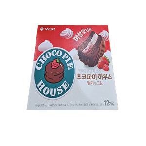 오리온 초코파이하우스 딸기앤크림 408g