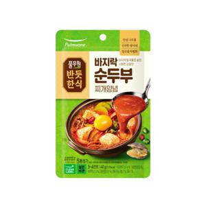 풀무원 반듯한식 바지락 순두부 찌개양념 140g