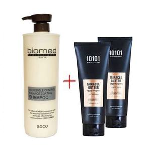 바이오메드 프로페셔널 컨트롤 밸런스 코팅 약산성 미용실 대용량 샴푸 1000ml 고농축 버터 70ml -2개 증정