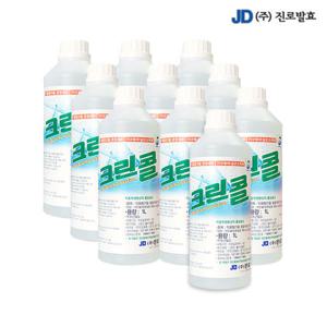 진로발효 살균소독제 알콜 에탄올 59% 크린콜 1Lx10개