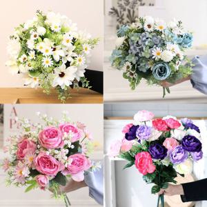 인테리어 성묘 산소 꽃 부케 꽃다발 조화세트