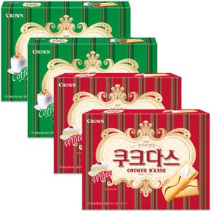 크라운 쿠쿠다스  289g 커피2개+화이트2개 총4개
