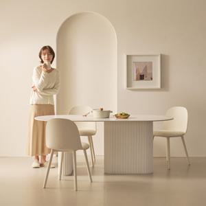 타원형 세라믹 식탁 8종 템바보드 테이블 1800 6인용 8인용 4인용 마블 화이트 1400 1600 2000