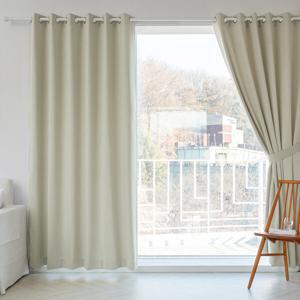 밀크라떼 형상기억 양면 안방 거실 대형 암막커튼 1장