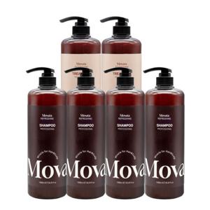 모바타 프로페셔널 대용량 약산성 샴푸4개+트리트먼트2개 1000ml  (총 6개)