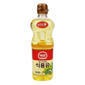 해표 맑고 신선한 식용유 900ml 콩 100프로 콩기름 (WFB3F40)