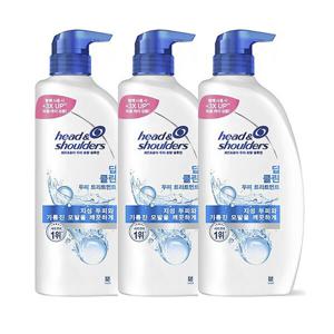 헤드앤숄더 딥 클린 두피 트리트먼트 850ml 3개 린스