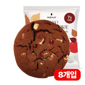 누알로 부드러운 단백질 쿠키  화이트더티초코 앤 크랜베리 맛  40g x 8개입