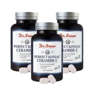 퍼펙트 곤약 세라미드C 3병(90정) 곤약감자추출물 먹는 세라마이드