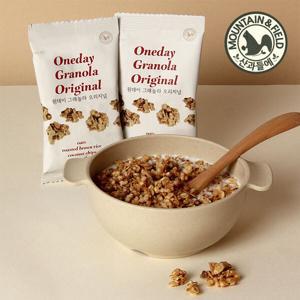 (현대홈쇼핑)산과들에 바삭고소한 원데이그래놀라 오리지널 100봉 (시리얼)