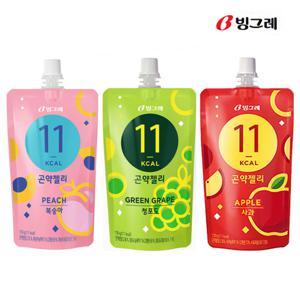 곤약젤리 청포도10개+복숭아10개+사과10개