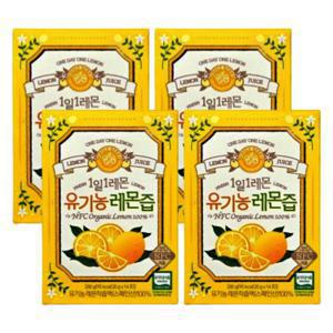 1일 1레몬 유기농 레몬즙 20g x 56포(4박스) NFC 착즙 원액 레몬수 레몬물 스틱