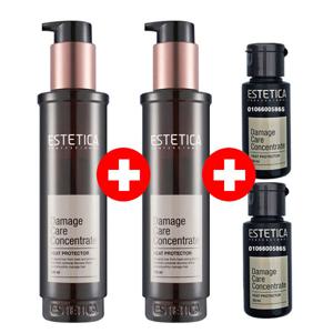 1개+1개/에스테티카 데미지케어 컨센트레이트120ml 2개+30ml 2개/열손상 헤어에센스 30ml 2개 증정