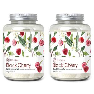 올레비엔 바스 마사지 솔트  블랙체리 500g+블랙체리 500g