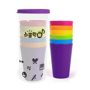 연주컵 리듬놀이 컵타컵 레인보우 6입 1세트