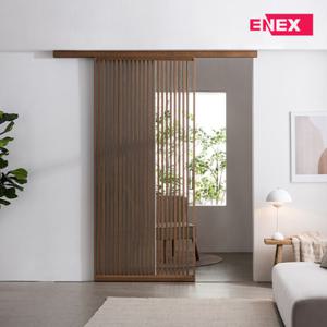 에넥스 우드루바 원슬라이딩 맞춤 시공 현관 중문 (간살형)