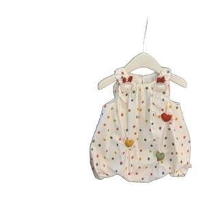 여자 어린이 원피스 여름 여자 보물 서양식 귀여운 입체 토끼 사랑 꽃봉오리 공주 치마 조끼 치마