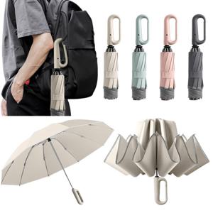 거꾸로 접이식 튼튼한 우산 3단 자동 자외선차단 대형 양우산