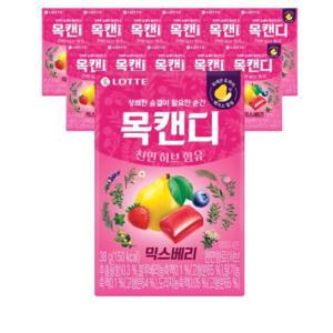 롯데 목캔디 믹스베리 38g 12개