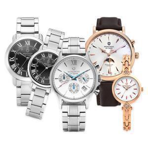 본사정품 AS보장 몽크로스 손목 시계 남성 여성 커플 메탈 가죽