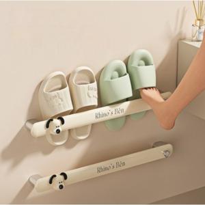 구멍을 뚫을 필요 없음욕실 귀여운 슬리퍼 걸이 거치대