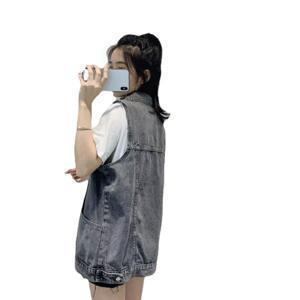 데님 베스트 한국판 루즈핏 나시 베스트 트렌드