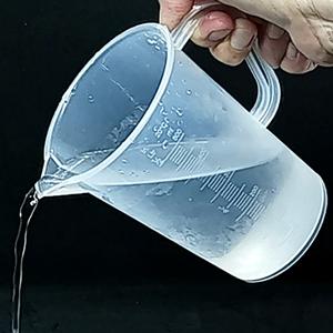 계량컵 비이커 용량 500ml밀리 측정하기좋은플라스틱비커 실험실습용 편리하게 사용하는 계량컵