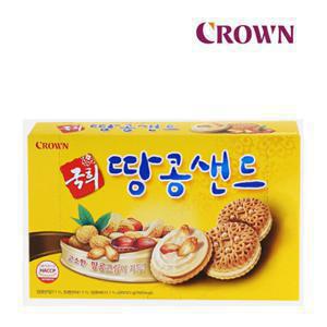 비스킷 크라운 국희땅콩샌드 372g/간식
