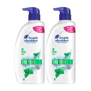 헤드앤숄더 쿨 멘솔 샴푸 850ml 2개