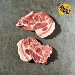 직통미트 국내산 한돈 두꺼운 목살(냉장) 1kg+1kg (총2kg) (500g 4팩)