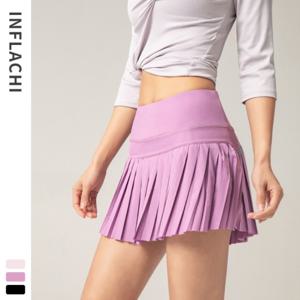 inf 스포츠 테니스 스커트 여자 방광 이중층 안전 바지 빠른 건조 헐렁한 반주름 반주름 반주름