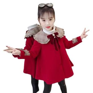 여아 모직코트 신상br중장형 가을겨울 두께 중대아 모직 코트