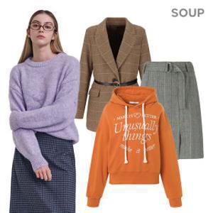 (무료반품) 17%단독할인 SOUPX비지트인뉴욕 FW겨울 데일리룩 특가전 가디건/자켓/패딩/니트/팬츠 외