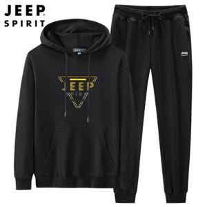 JEEP 남성  조깅 운동복 긴팔 후드티 팬츠 트레이닝