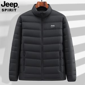 JEEP SPIRIT 남성 가을 겨울 캐주얼 경량 패딩 재킷
