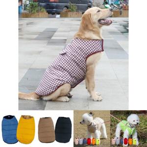 대형견 소형견 애완용 양면형 패딩 외출복 강아지옷/강아지/겨울/패딩/애완견/방한복/조끼/애견/앙면형
