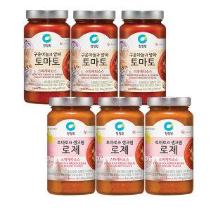 스파게티소스 토마토 600g x 3개 + 로제 600g x 3개
