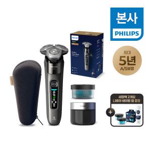 PHILIPS 필립스 i9000 시리즈 전기면도기 다크 슬레이트 X9002/20 세정액 2개입 + 니베아 쉐이빙젤 증정
